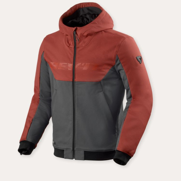 Rev'it! Revit Parabolica 2 Hoodie Burgundy Red-Grey S